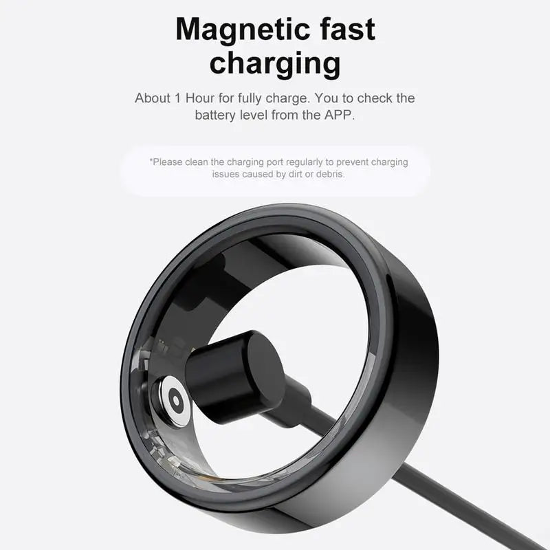 2024 Smart Multifunctional Health Tracking Ring with Heart Rate and Blood Oxygen Monitoring, Waterproof Design for Men and Women